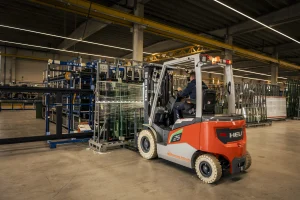 Heftruck met hefvorken