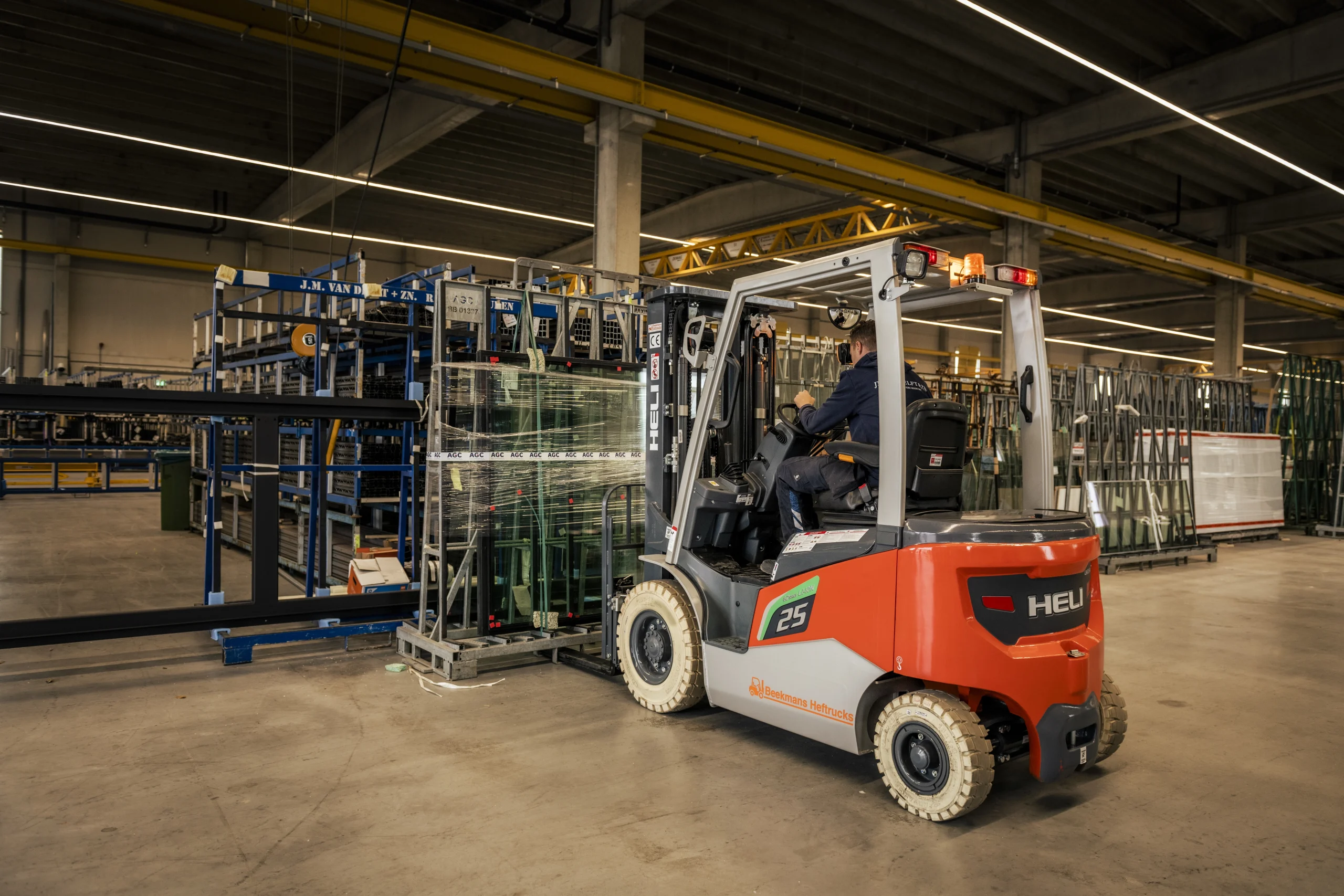 Heftruck met hefvorken