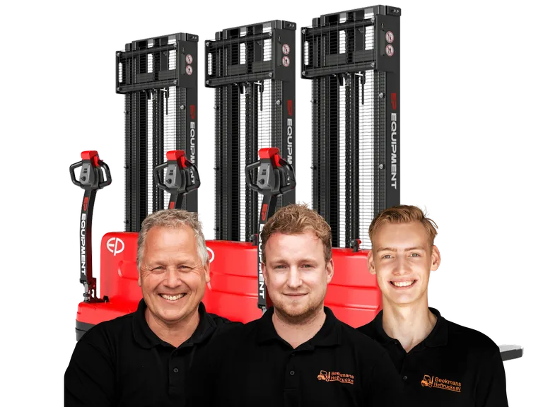 Machinesoort stapelaar met de belofte van Beekmans